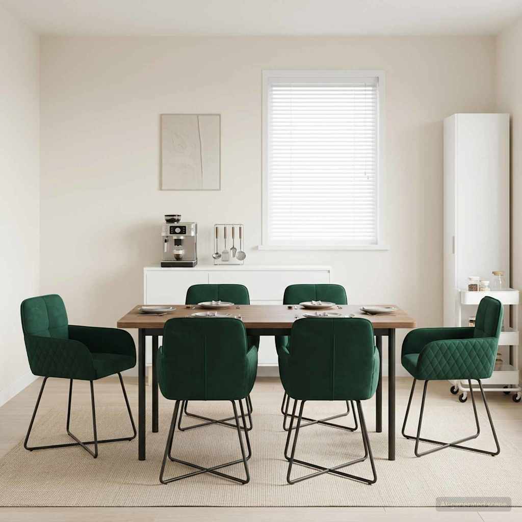 Sillas De Comedor 2 Uds. Terciopelo 59 X 56,5 X 86 Cm