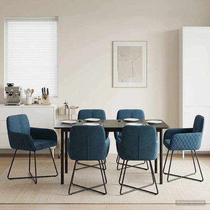 Sillas De Comedor 2 Uds. Terciopelo 59 X 56,5 X 86 Cm