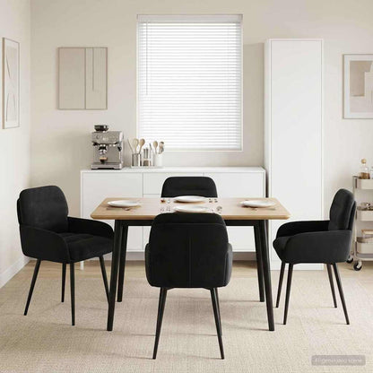 Sillas De Comedor 2 Uds. Terciopelo 59 X 59,5 X 90 Cm