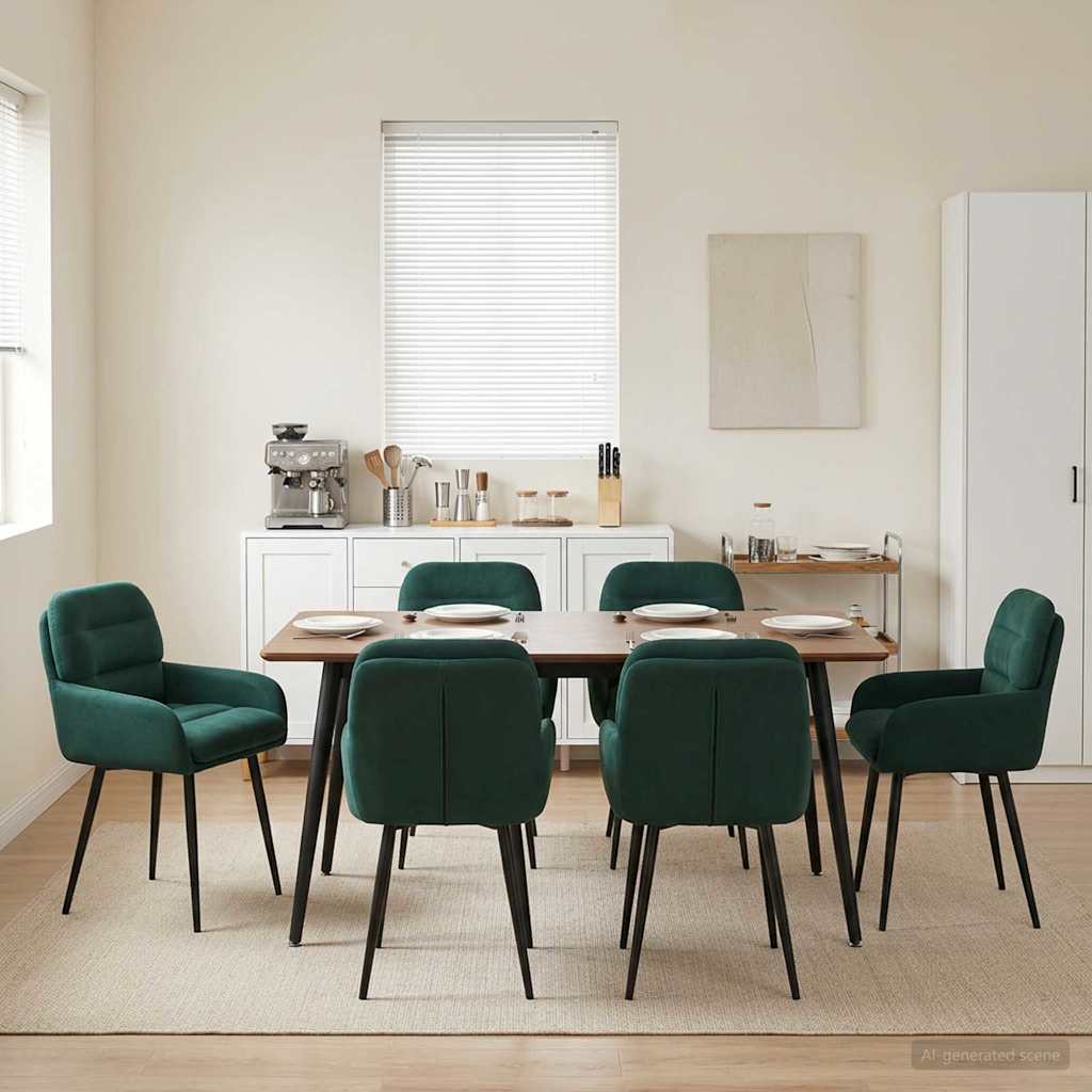 Sillas De Comedor 2 Uds. Terciopelo 59 X 59,5 X 90 Cm