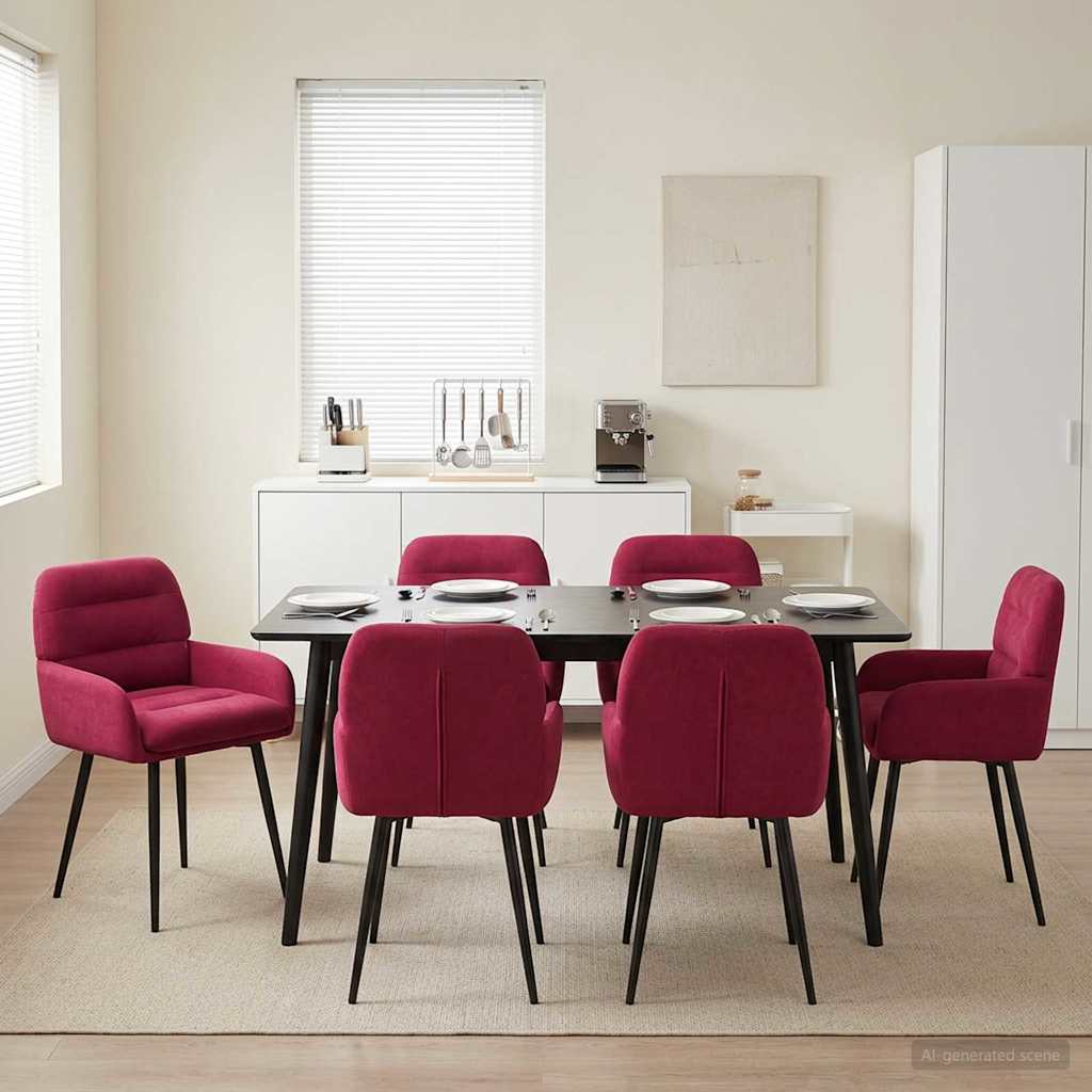 Sillas De Comedor 2 Uds. Terciopelo 59 X 59,5 X 90 Cm