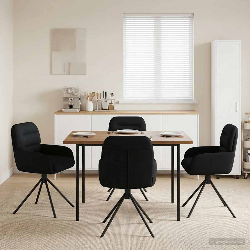 Sillas De Comedor Giratorias 2 Uds. Cuero Sintético