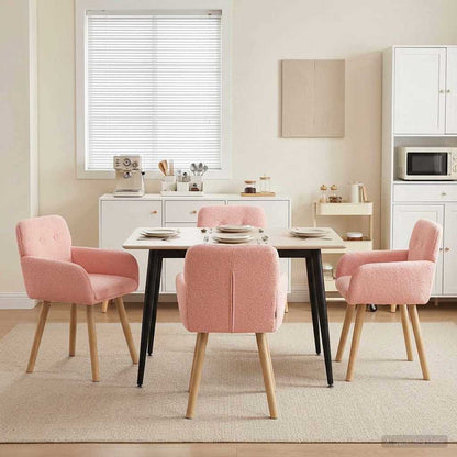 Sillas De Comedor 2 Uds. Bouclé 59 X 56,5 X 85 Cm