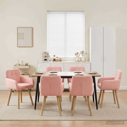Sillas De Comedor 2 Uds. Bouclé 59 X 56,5 X 85 Cm