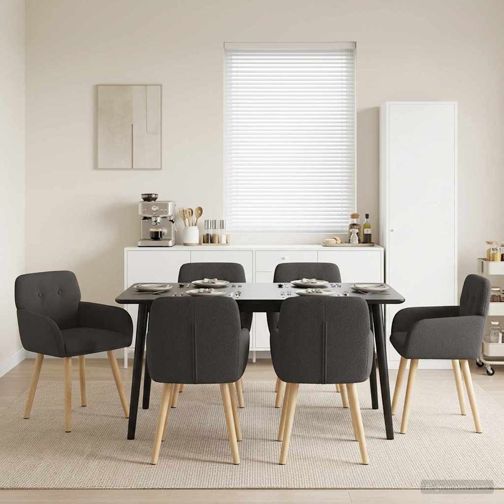 Sillas De Comedor 2 Uds. Bouclé 59 X 56,5 X 85 Cm
