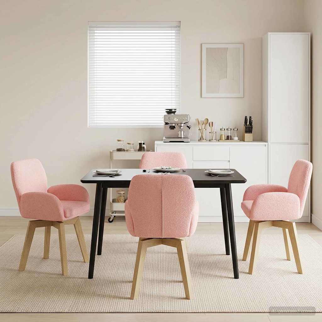 Sillas De Comedor Giratorias 2 Uds. Bouclé