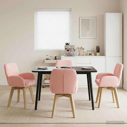 Sillas De Comedor Giratorias 2 Uds. Bouclé