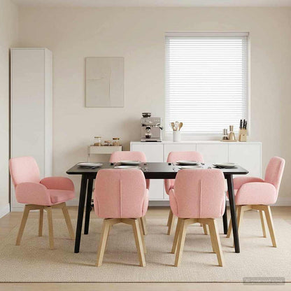Sillas De Comedor Giratorias 2 Uds. Bouclé