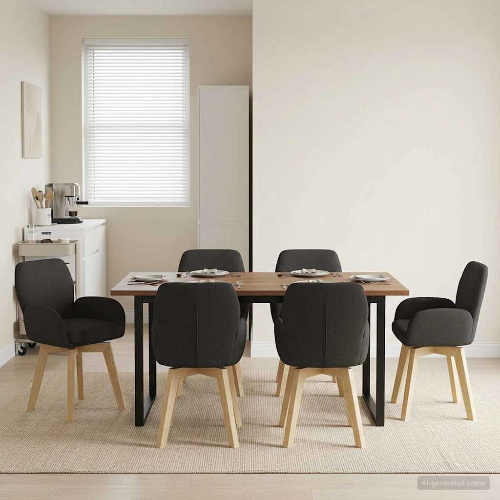 Sillas De Comedor Giratorias 2 Uds. Bouclé