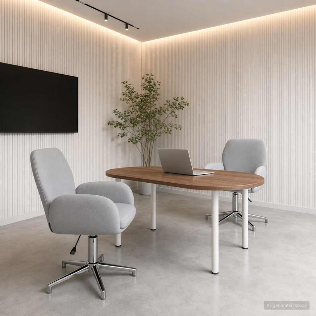 Sillas De Escritorio Giratorias 6 Uds. 54 X 58 X 90 Cm