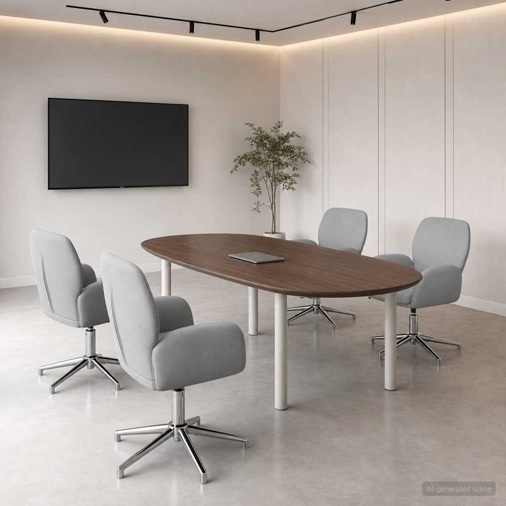 Sillas De Escritorio Giratorias 6 Uds. 54 X 58 X 90 Cm