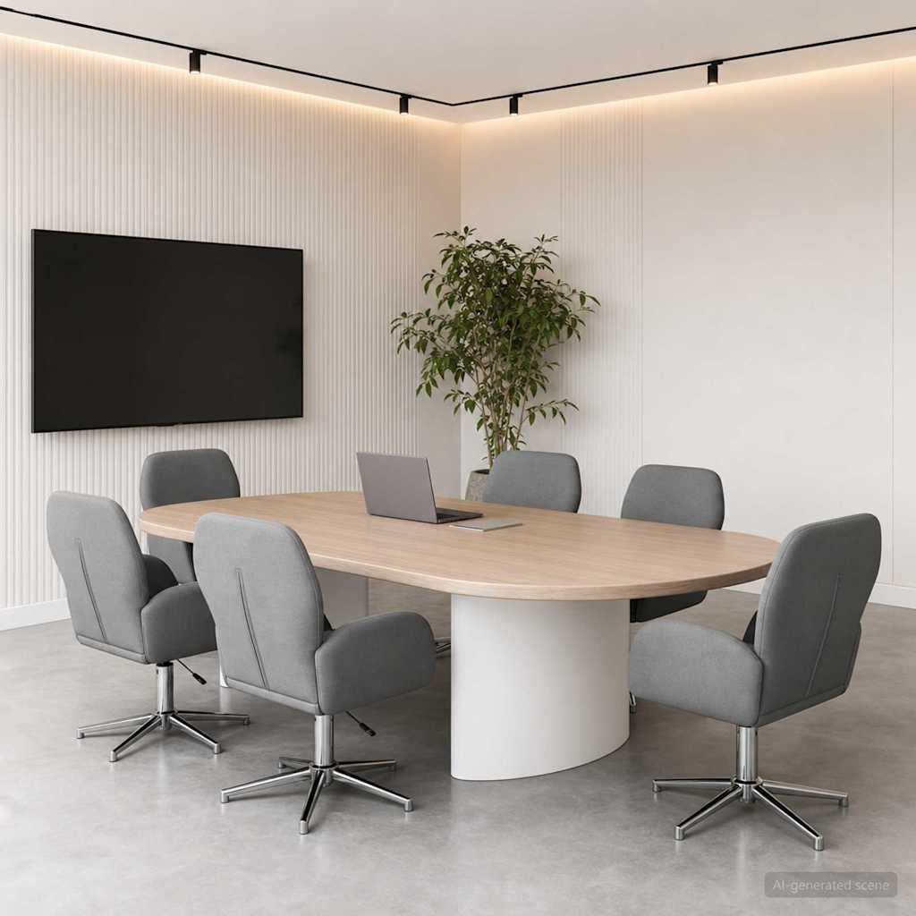 Sillas De Escritorio Giratorias 6 Uds. 54 X 58 X 90 Cm