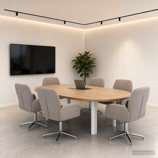 Sillas De Escritorio Giratorias 6 Uds. 54 X 58 X 90 Cm