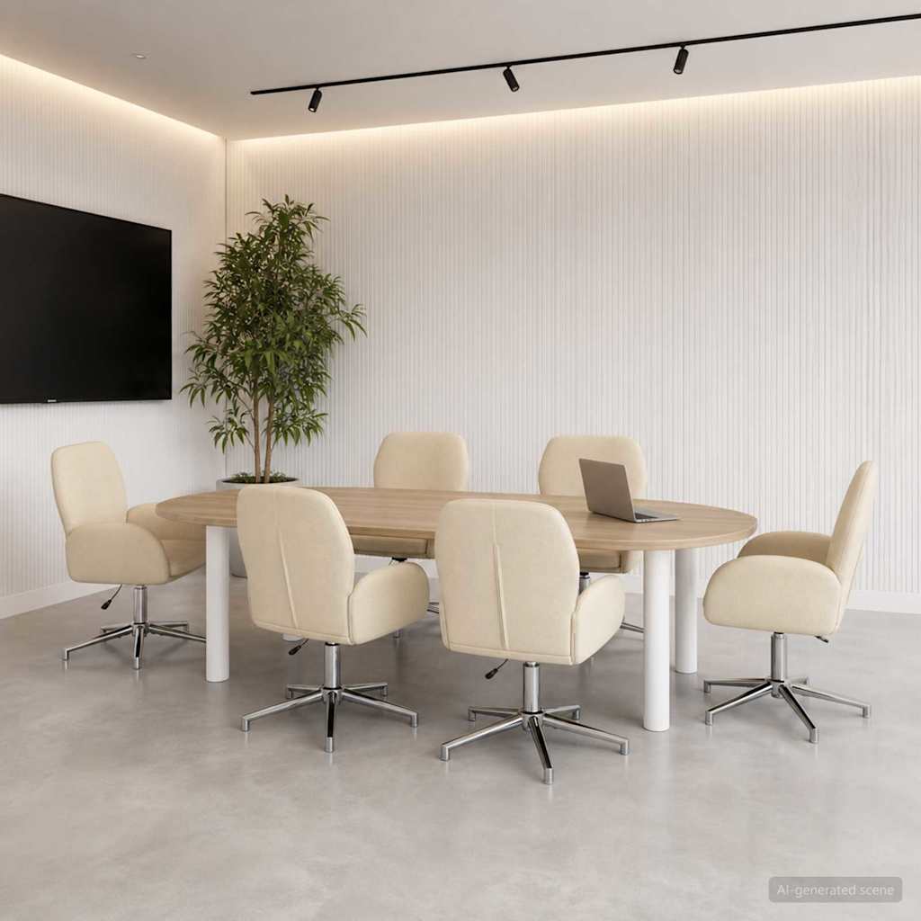 Sillas De Escritorio Giratorias 6 Uds. 54 X 58 X 90 Cm
