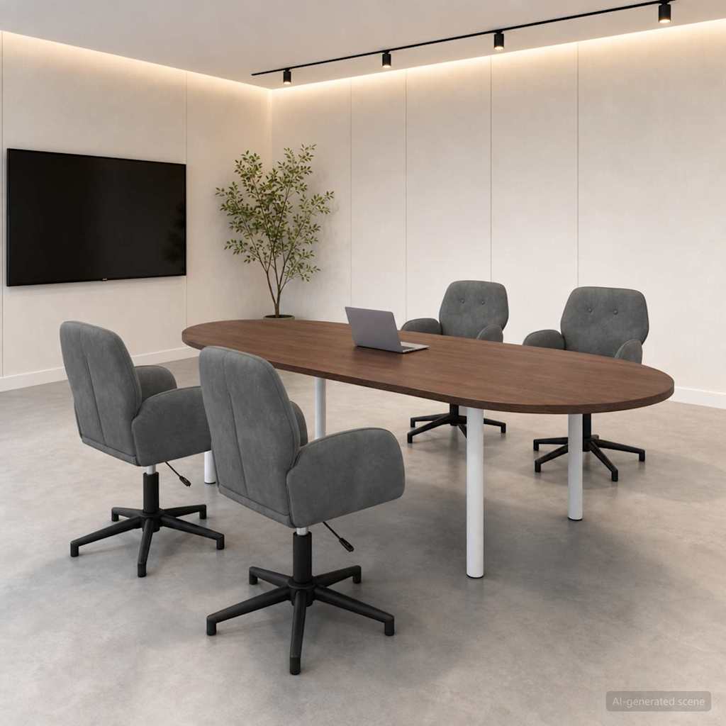 Sillas De Escritorio Giratorias 6 Uds. 54 X 55 X 90 Cm