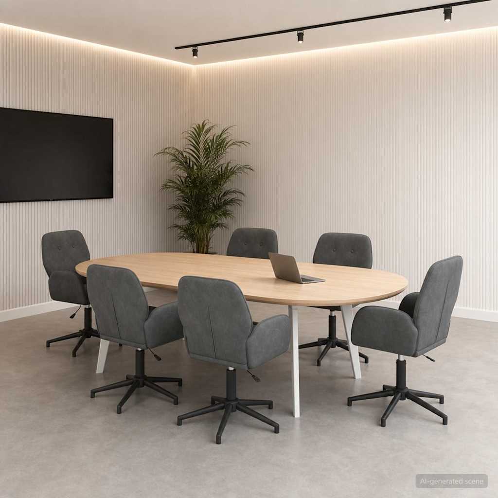 Sillas De Escritorio Giratorias 6 Uds. 54 X 55 X 90 Cm