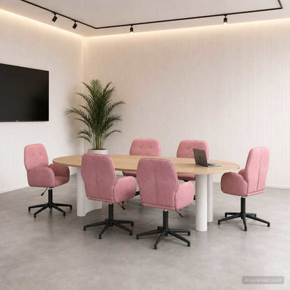 Sillas De Escritorio Giratorias 6 Uds. 54 X 55 X 90 Cm