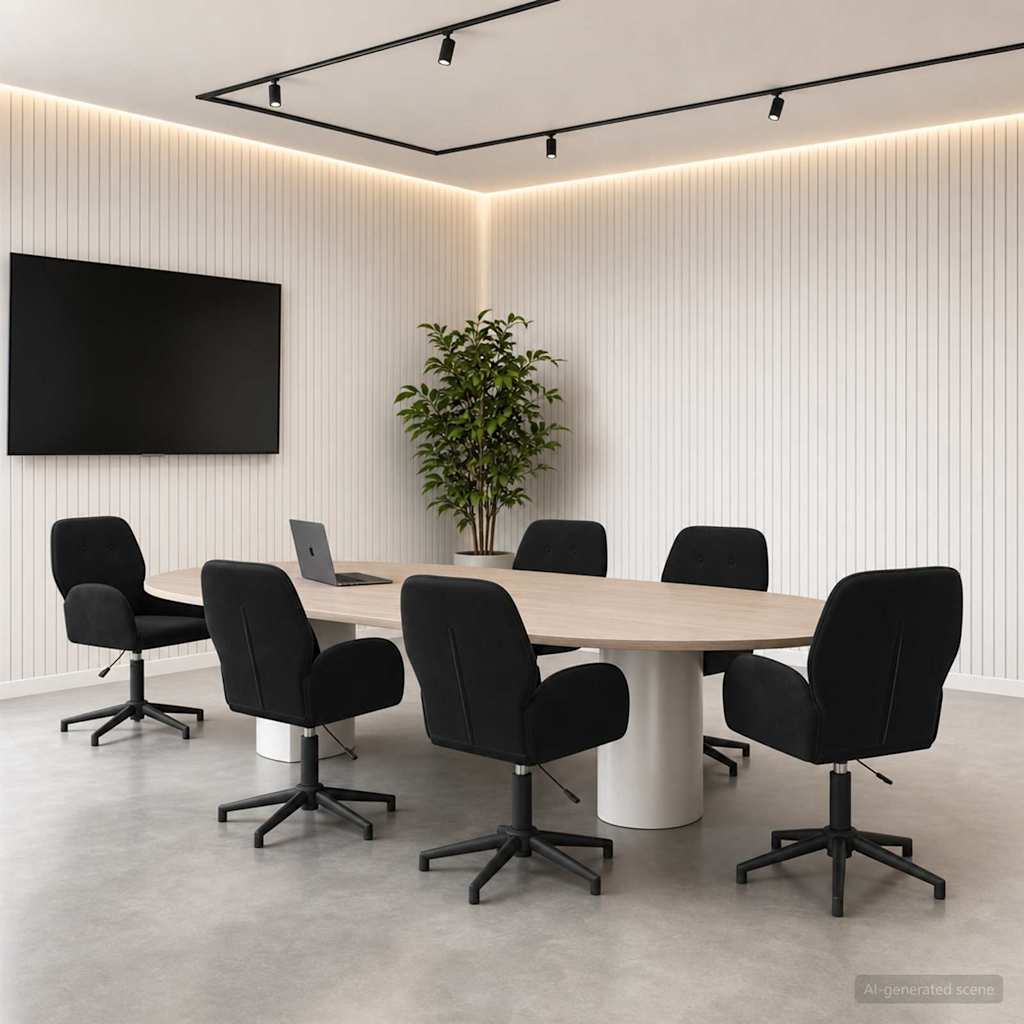Sillas De Escritorio Giratorias 6 Uds. 54 X 55 X 90 Cm