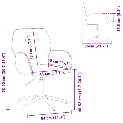 Sillas De Escritorio Giratorias 6 Uds. 54 X 55 X 90 Cm