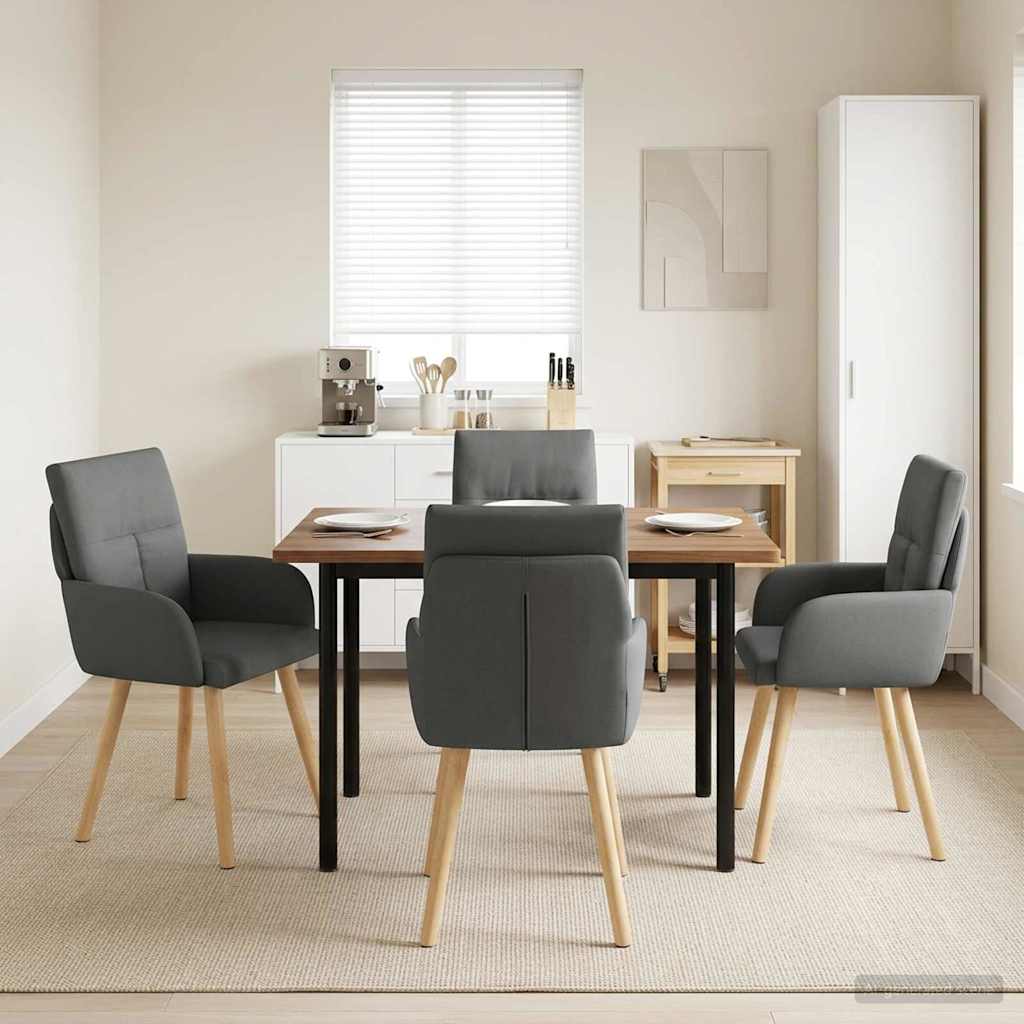 Sillas De Comedor 2 Uds. Tela 60 X 56 X 93 Cm