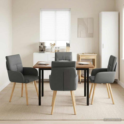 Sillas De Comedor 2 Uds. Tela 60 X 56 X 93 Cm