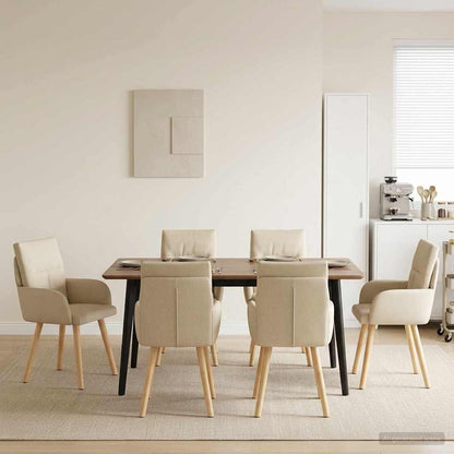 Sillas De Comedor 2 Uds. Tela 60 X 56 X 93 Cm
