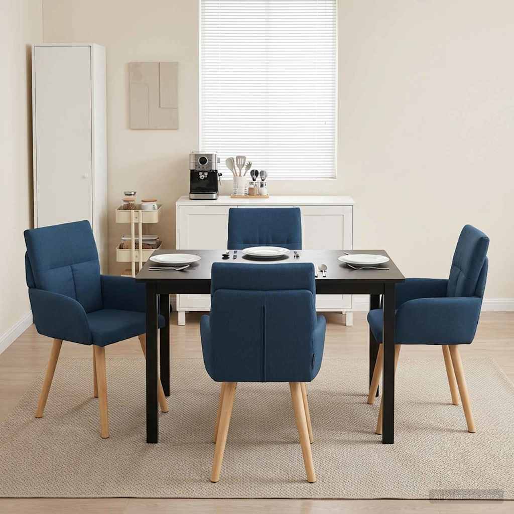 Sillas De Comedor 2 Uds. Tela 60 X 56 X 93 Cm