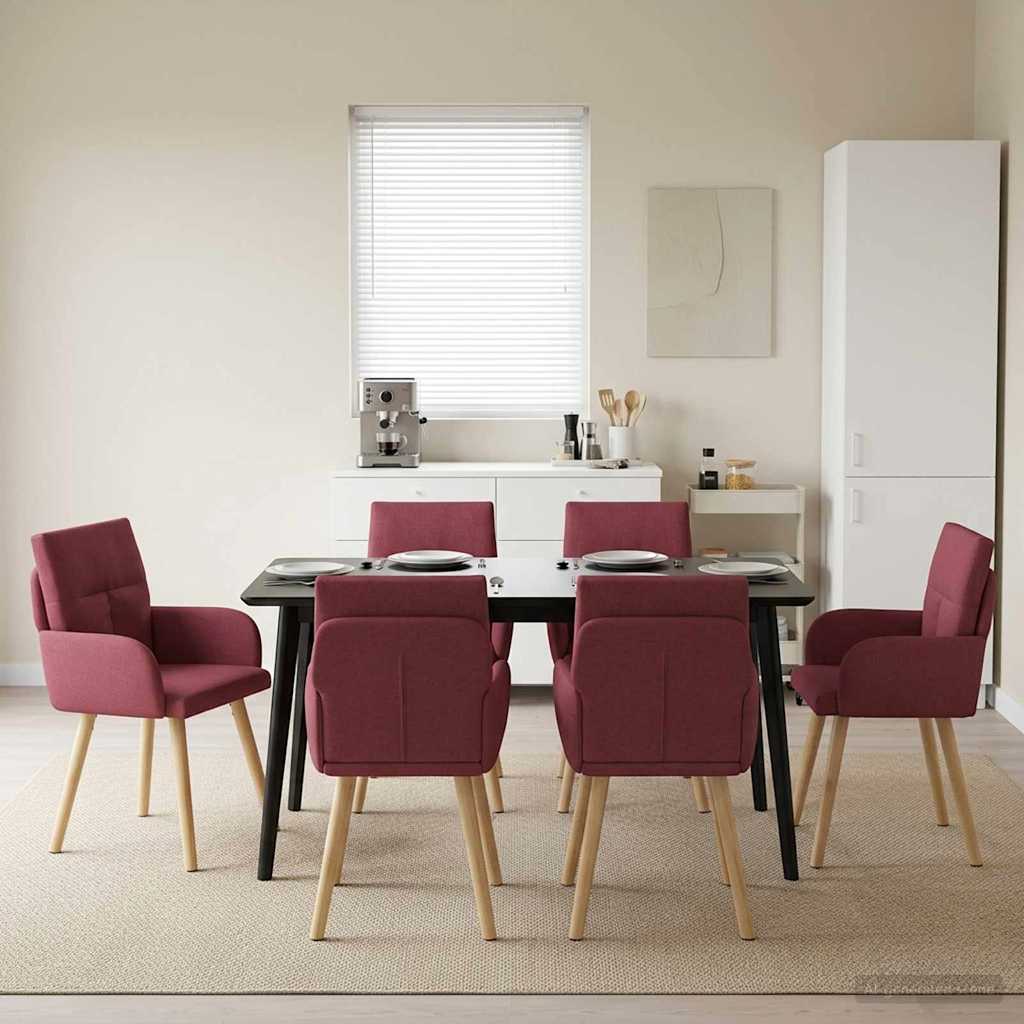 Sillas De Comedor 2 Uds. Tela 60 X 56 X 93 Cm