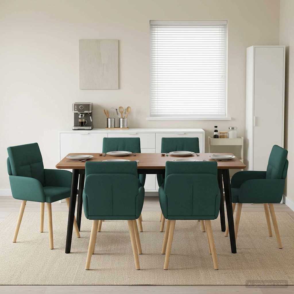 Sillas De Comedor 2 Uds. Tela 60 X 56 X 93 Cm