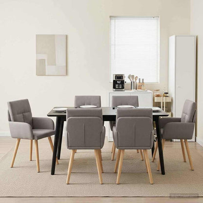 Sillas De Comedor 2 Uds. Tela 60 X 56 X 93 Cm