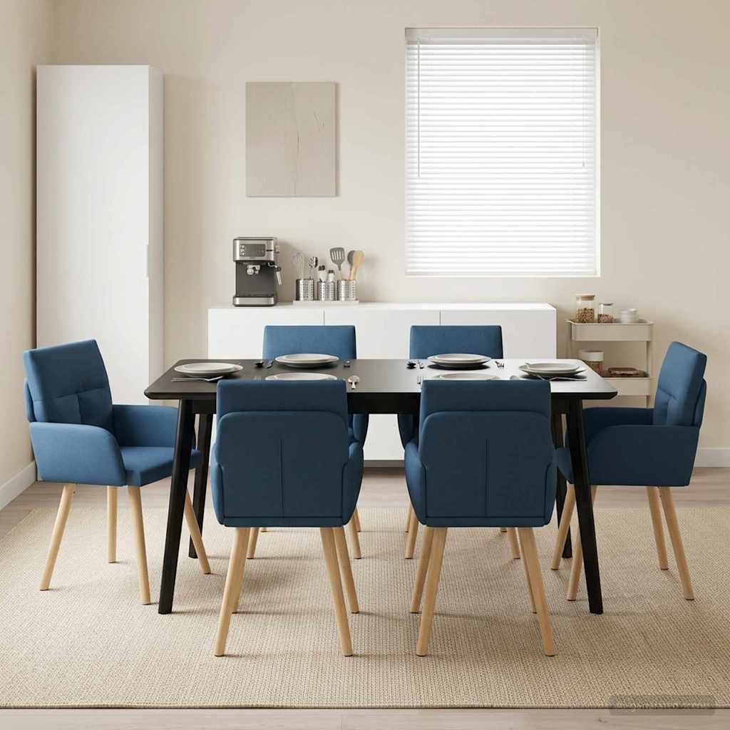 Sillas De Comedor 2 Uds. Tela 60 X 56 X 93 Cm