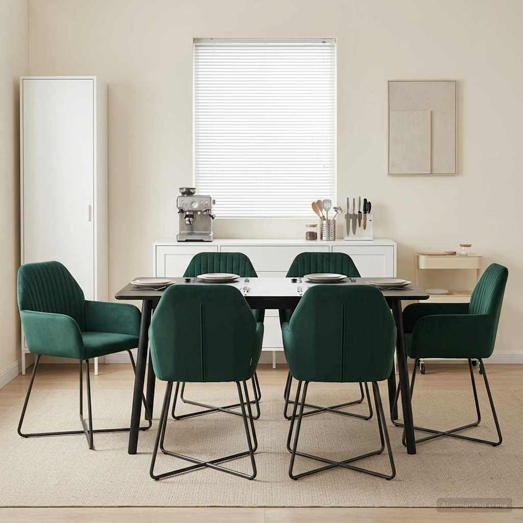 Sillas De Comedor 2 Uds. Terciopelo 55 X 50 X 84 Cm