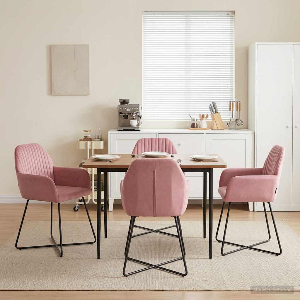 Sillas De Comedor 2 Uds. Terciopelo 55 X 50 X 84 Cm