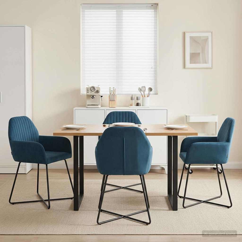 Sillas De Comedor 2 Uds. Terciopelo 55 X 50 X 84 Cm