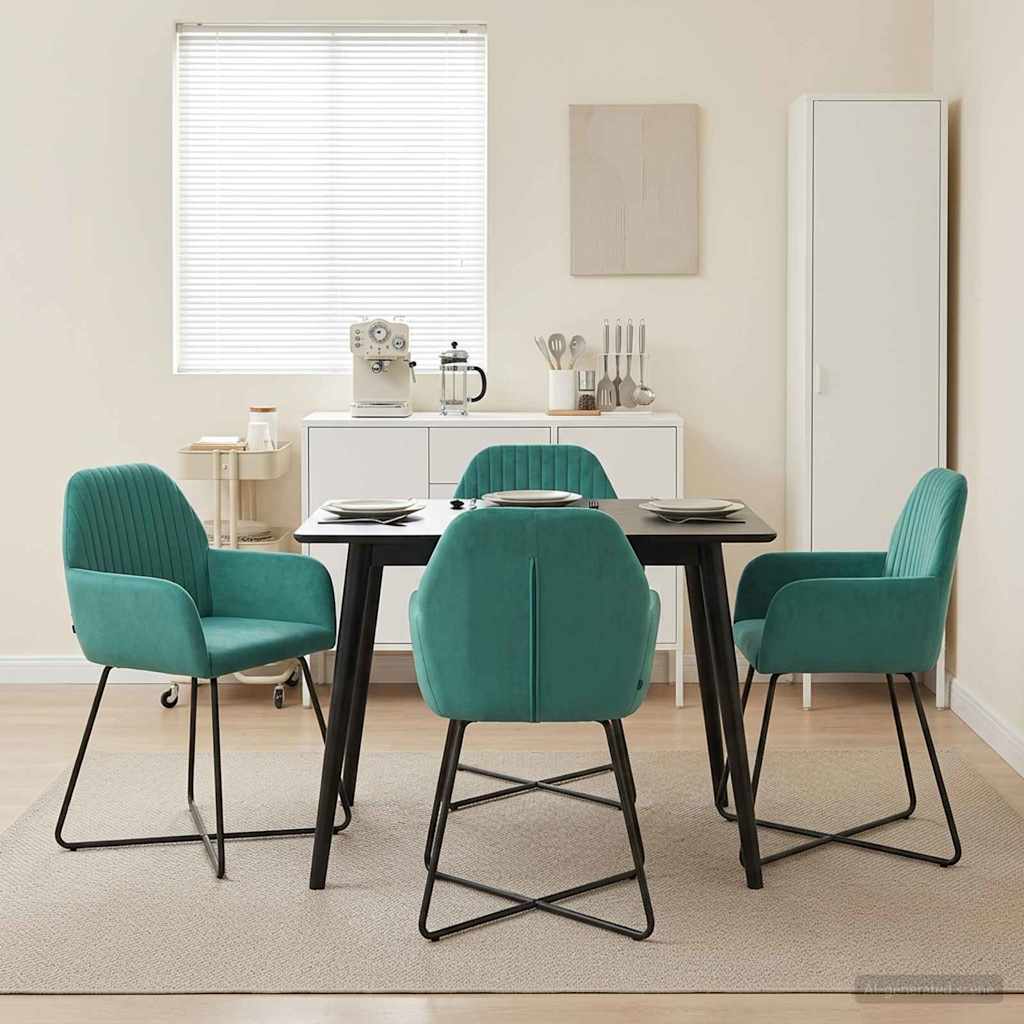 Sillas De Comedor 2 Uds. Terciopelo 55 X 50 X 84 Cm