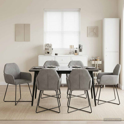 Sillas De Comedor 2 Uds. Terciopelo 55 X 50 X 84 Cm