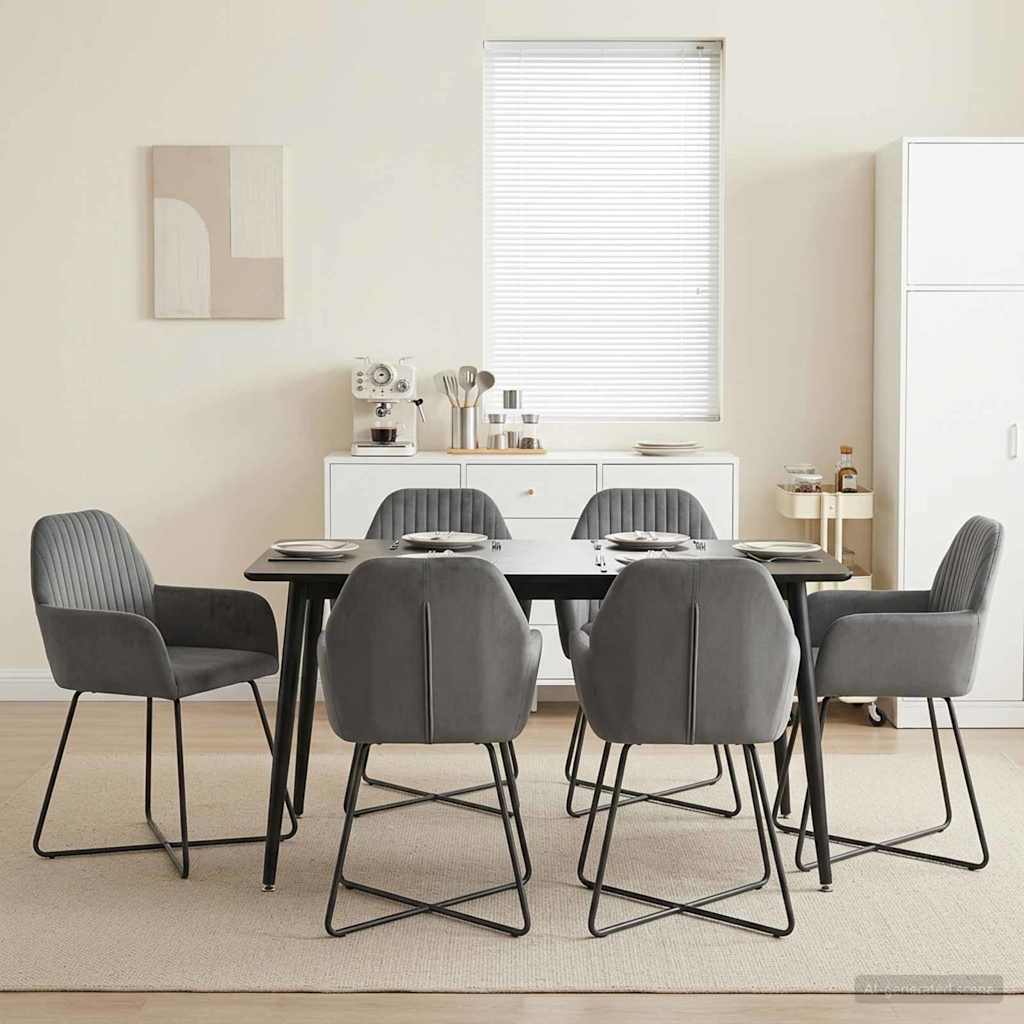 Sillas De Comedor 2 Uds. Terciopelo 55 X 50 X 84 Cm