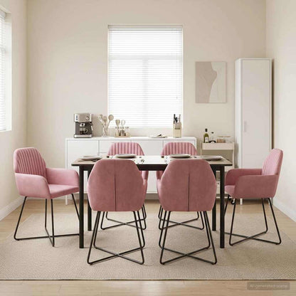 Sillas De Comedor 2 Uds. Terciopelo 55 X 50 X 84 Cm