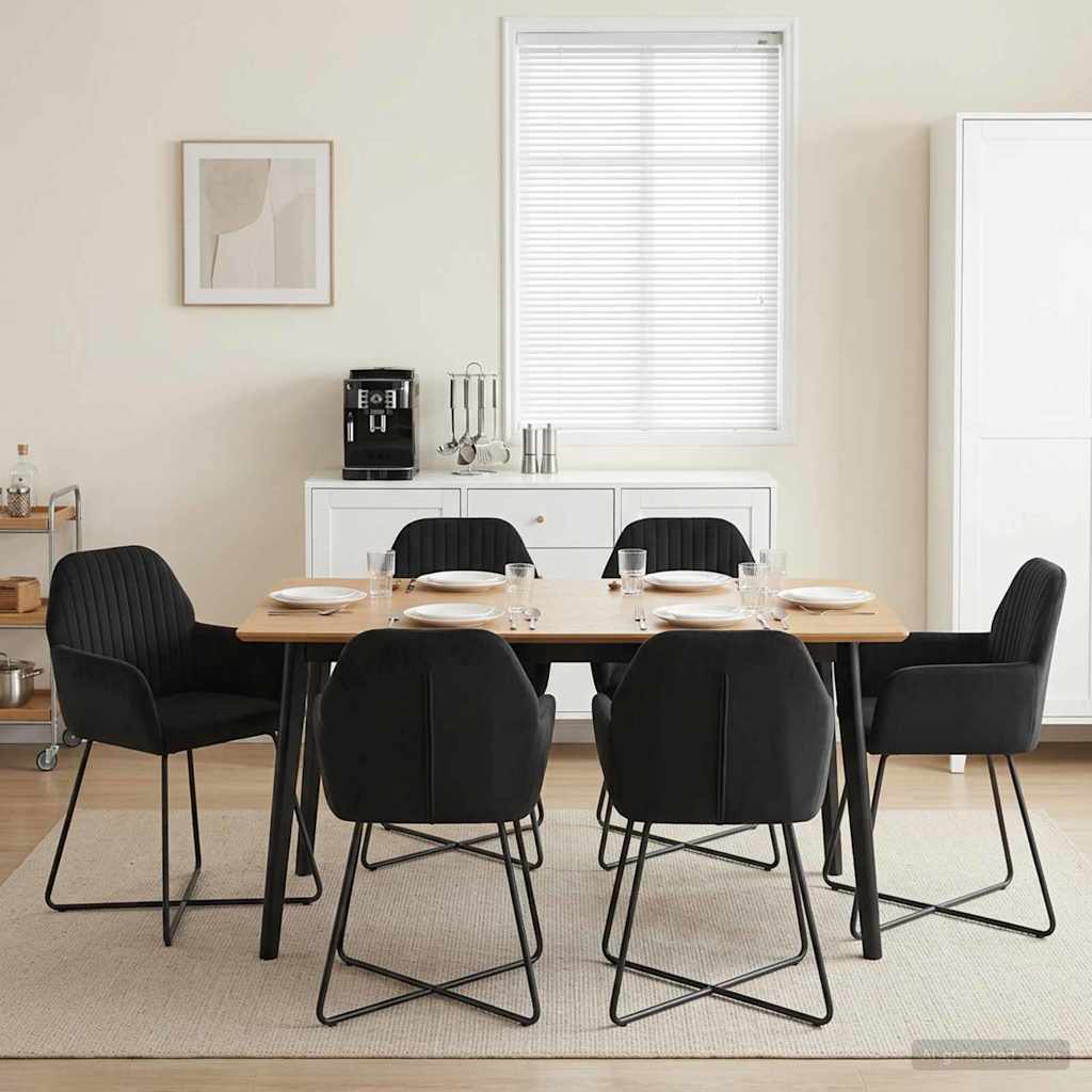 Sillas De Comedor 2 Uds. Terciopelo 55 X 50 X 84 Cm