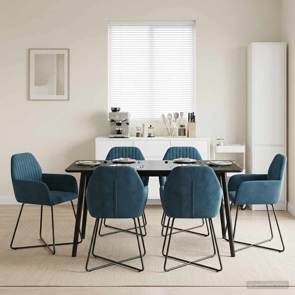 Sillas De Comedor 2 Uds. Terciopelo 55 X 50 X 84 Cm