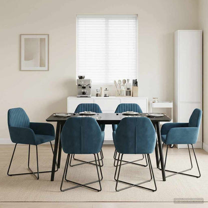 Sillas De Comedor 2 Uds. Terciopelo 55 X 50 X 84 Cm
