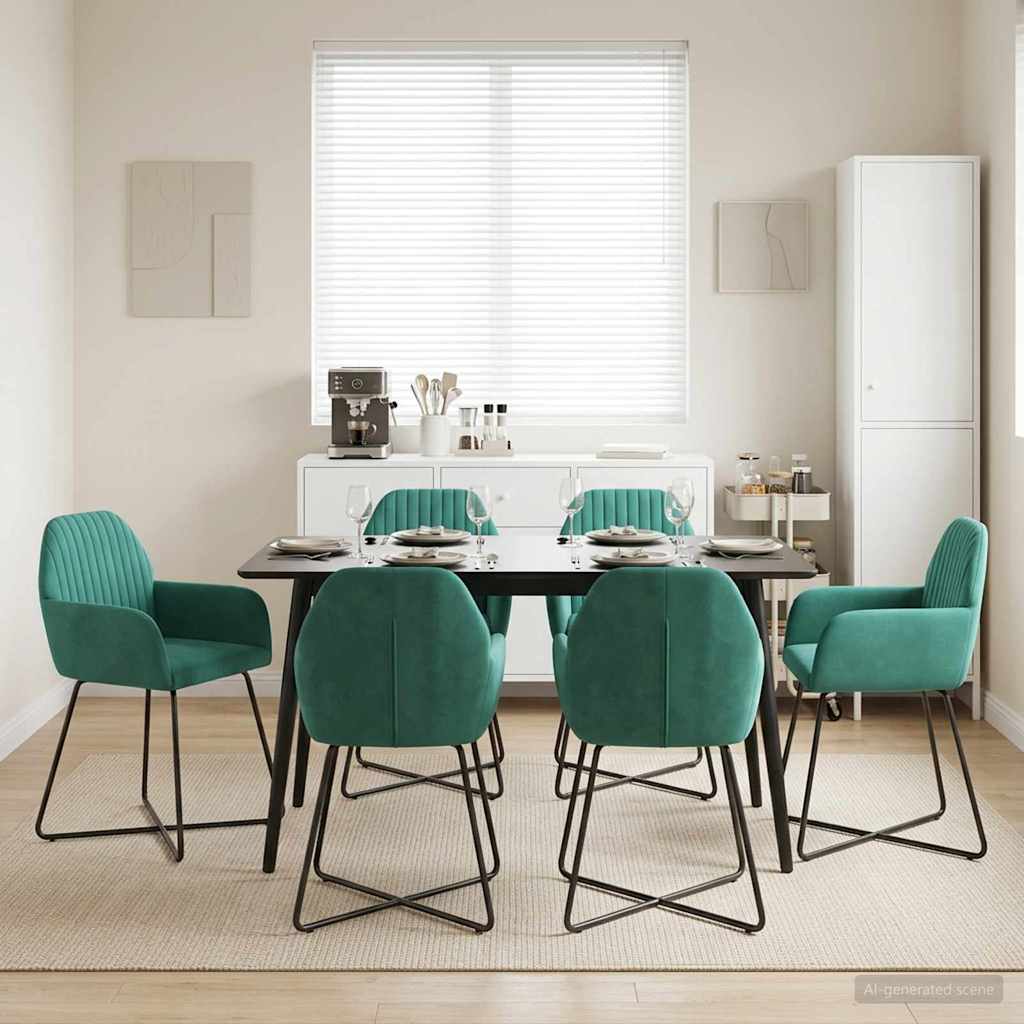 Sillas De Comedor 2 Uds. Terciopelo 55 X 50 X 84 Cm