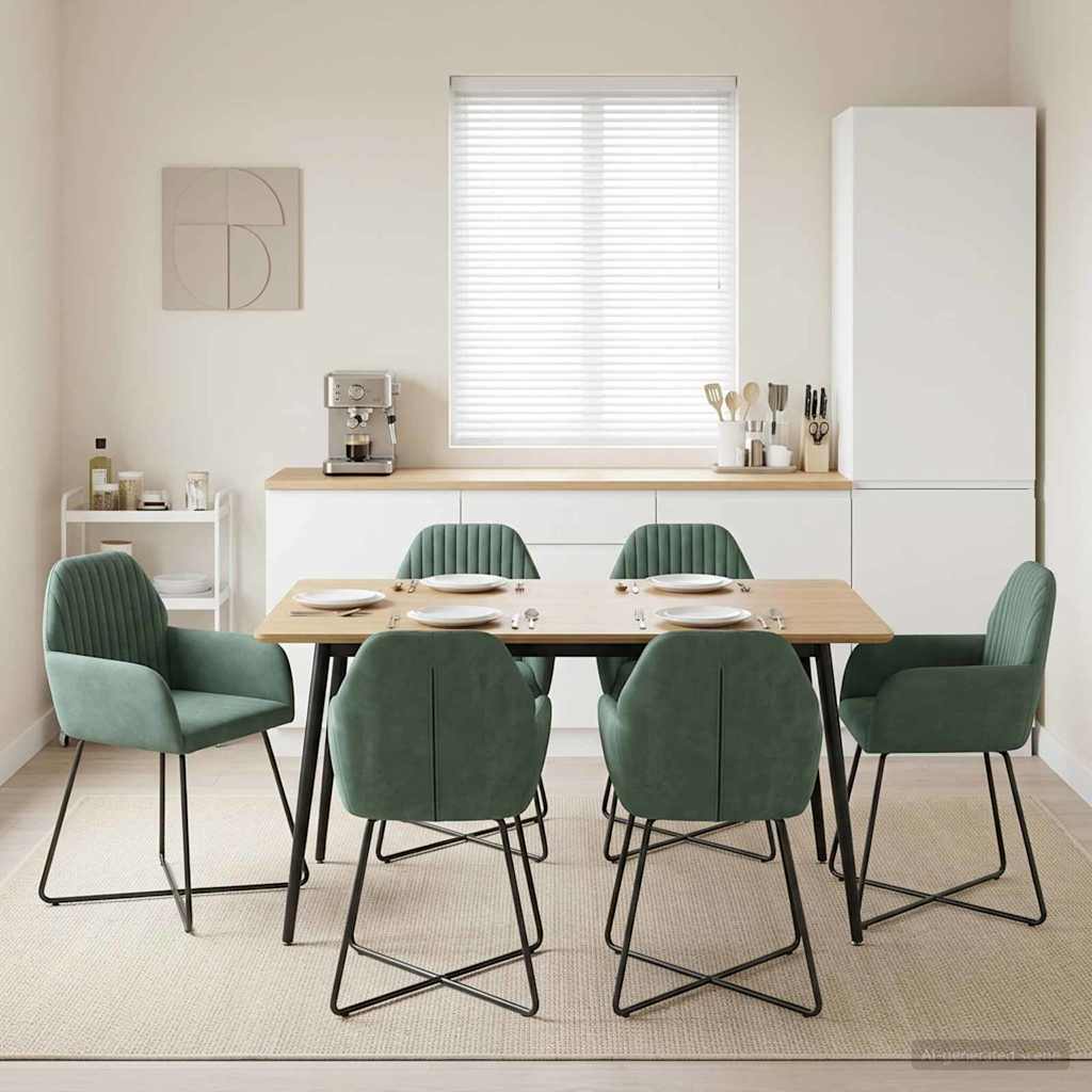 Sillas De Comedor 2 Uds. Terciopelo 55 X 50 X 84 Cm