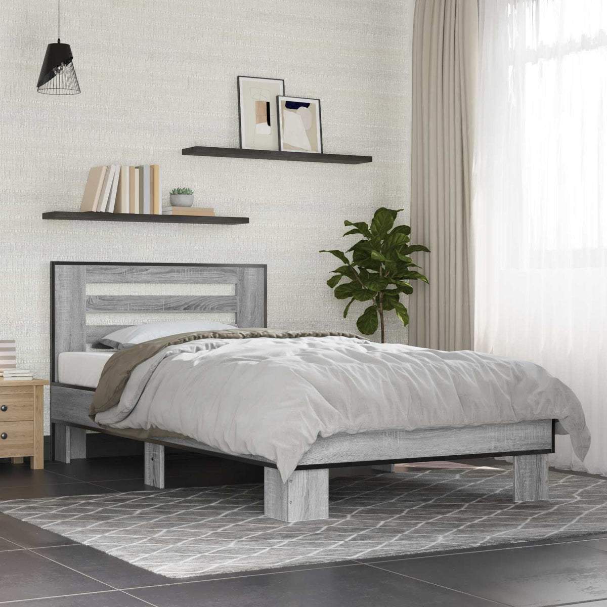 Estructura Cama Madera Ingeniería Metal