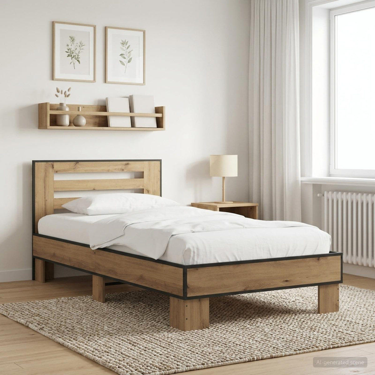 Estructura Cama Madera Ingeniería Metal