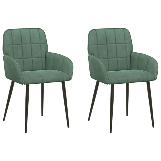 Sillas De Comedor 2 Uds. Terciopelo 56.5 X 50 X 85 Cm