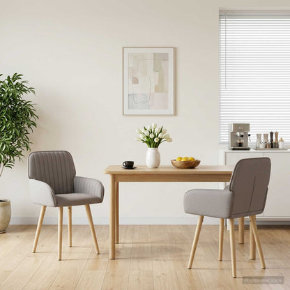 Sillas De Comedor 2 Uds. Tela 56,5 X 50 X 87,5 Cm