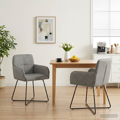 Sillas De Comedor 2 Uds. Terciopelo 59 X 56,5 X 86 Cm