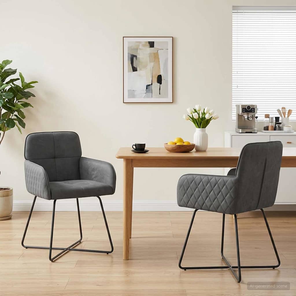 Sillas De Comedor 2 Uds. Terciopelo 59 X 56,5 X 86 Cm