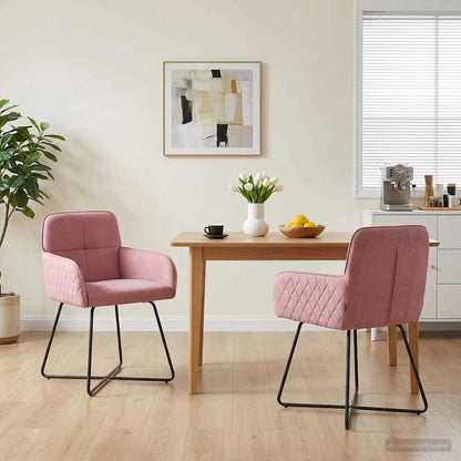 Sillas De Comedor 2 Uds. Terciopelo 59 X 56,5 X 86 Cm